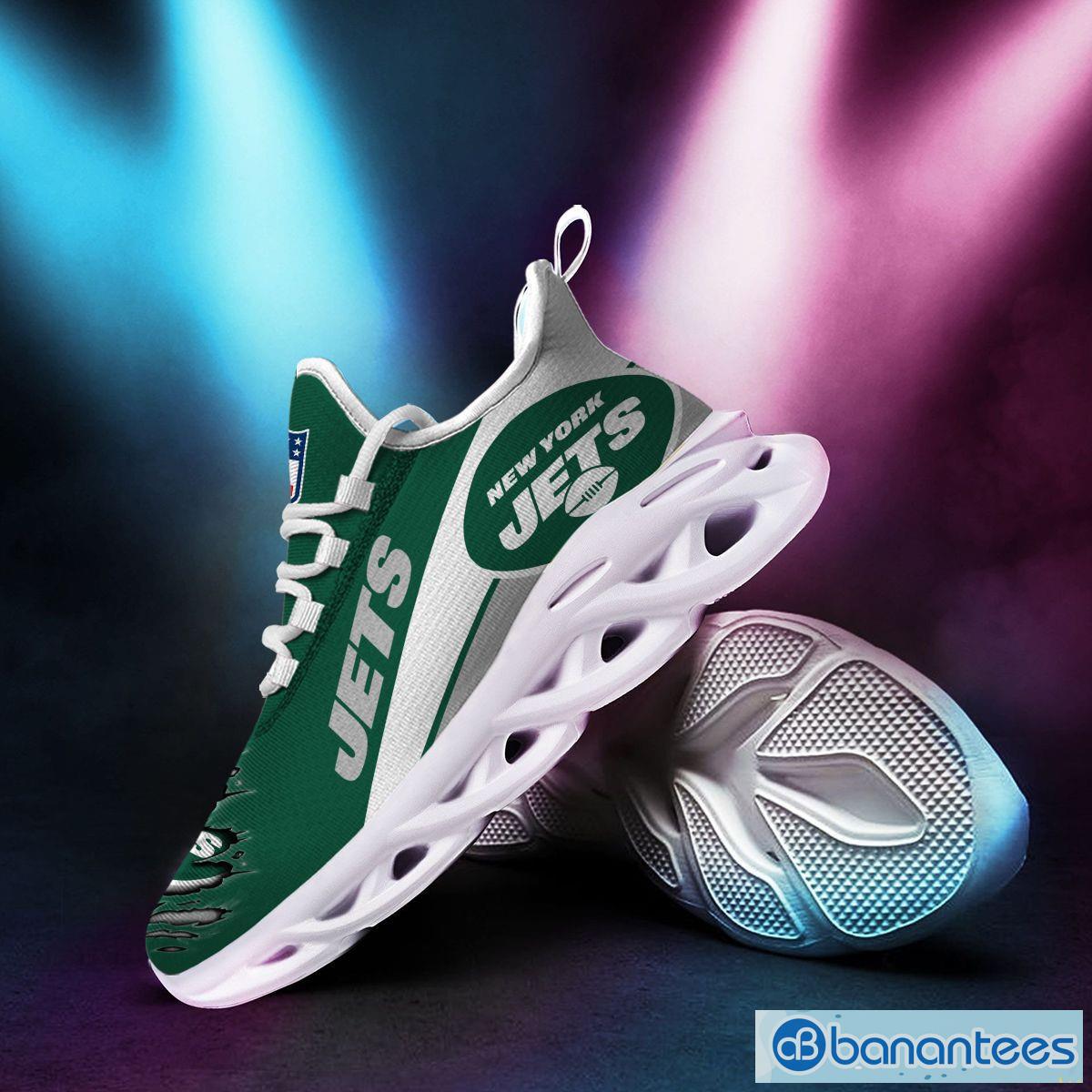 New York Jets Logo Triangle Running Sneaker Max Soul Shoes Gift For Men And  Women - Banantees