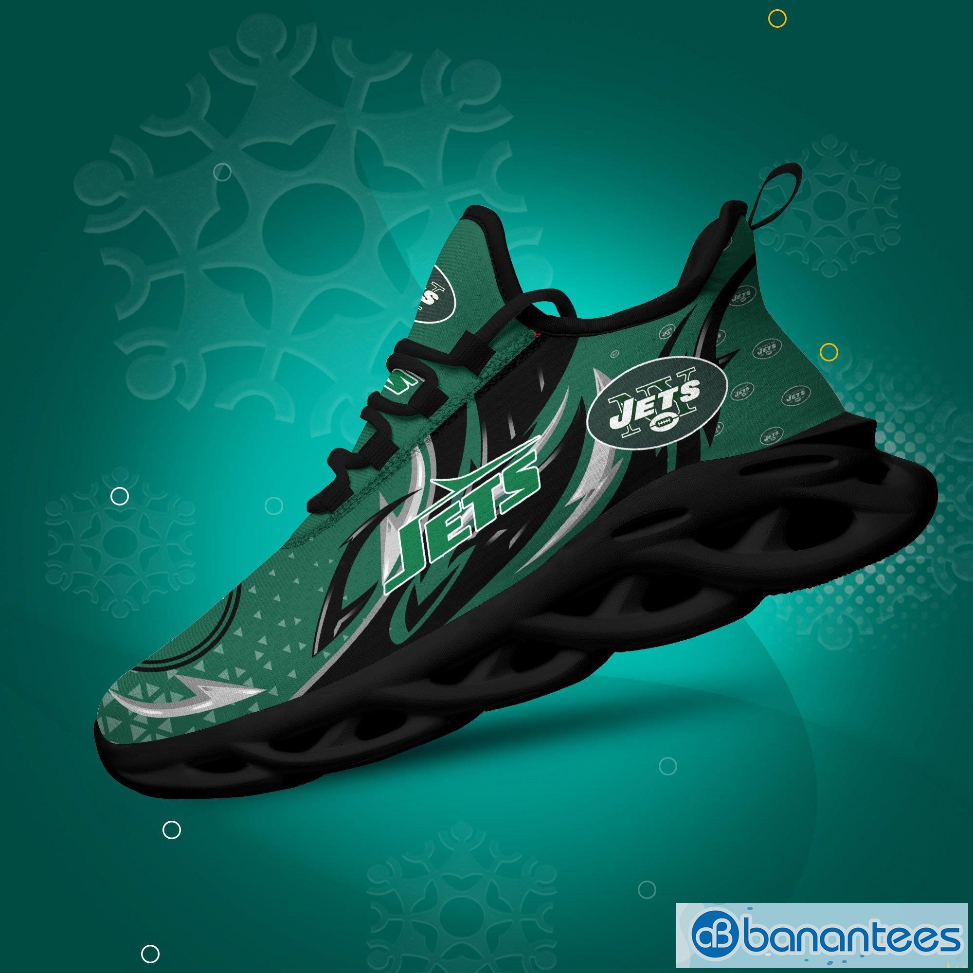 New York Jets Logo Triangle Running Sneaker Max Soul Shoes Gift For Men And  Women - Banantees