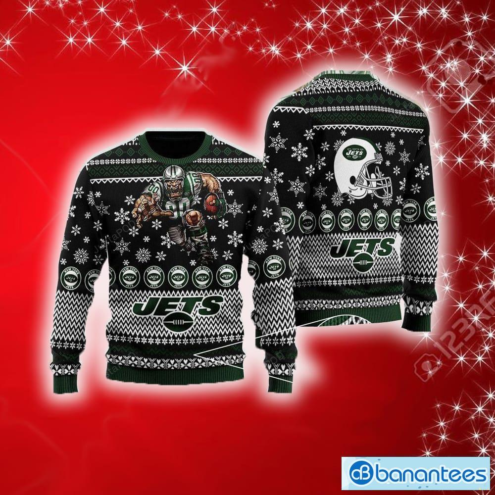 New York Jets Ugly Christmas Sweater For Fans - Banantees