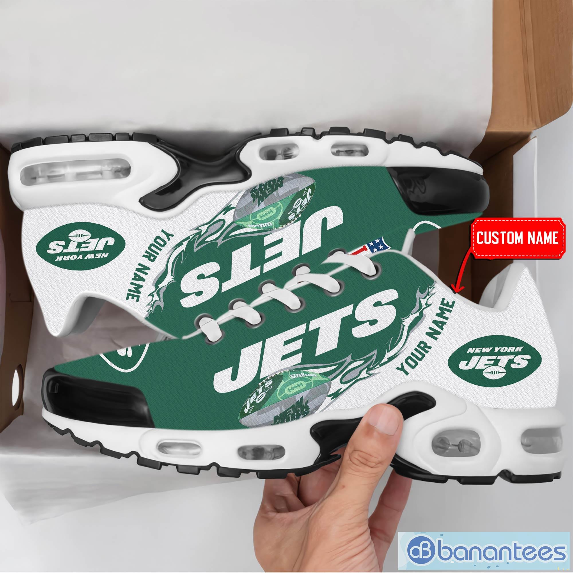 New York Jets NFL Team Premium Sneakers Custom Name Air Cushion Shoes For  Fans - Banantees