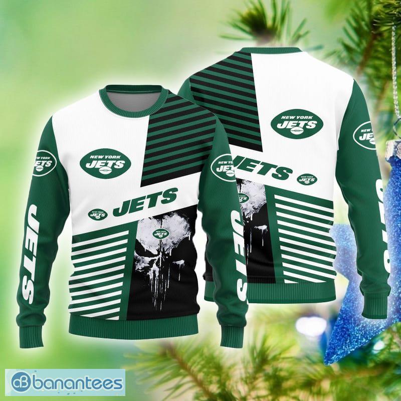 NEW YORK JETS JUST GO WITH IT PREMIUM FLEECE DROP SHOULDER CREWNECK PULLOVER