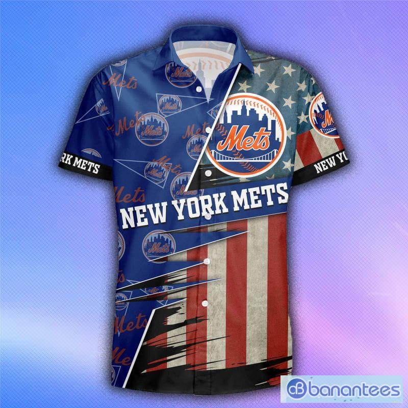 New York Mets American 3D All Over Print Flag Hawaiian Shirt For Men And  Women Gift Beach Holiday - Freedomdesign