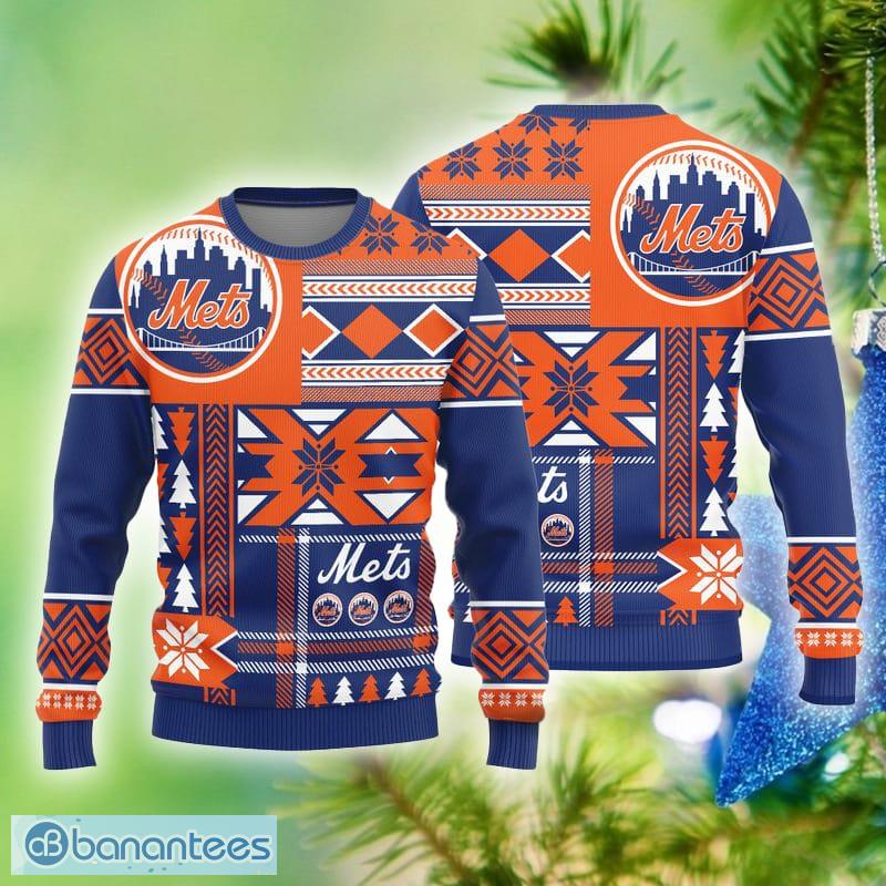 New York Mets Christmas Pattern Ugly Christmas Sweater Christmas