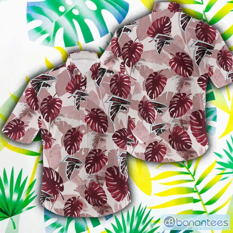 NFL Atlanta Falcons 3D Flowers Leaf Hawaiian Shirt Summer Hot Gift For Fans  - Banantees