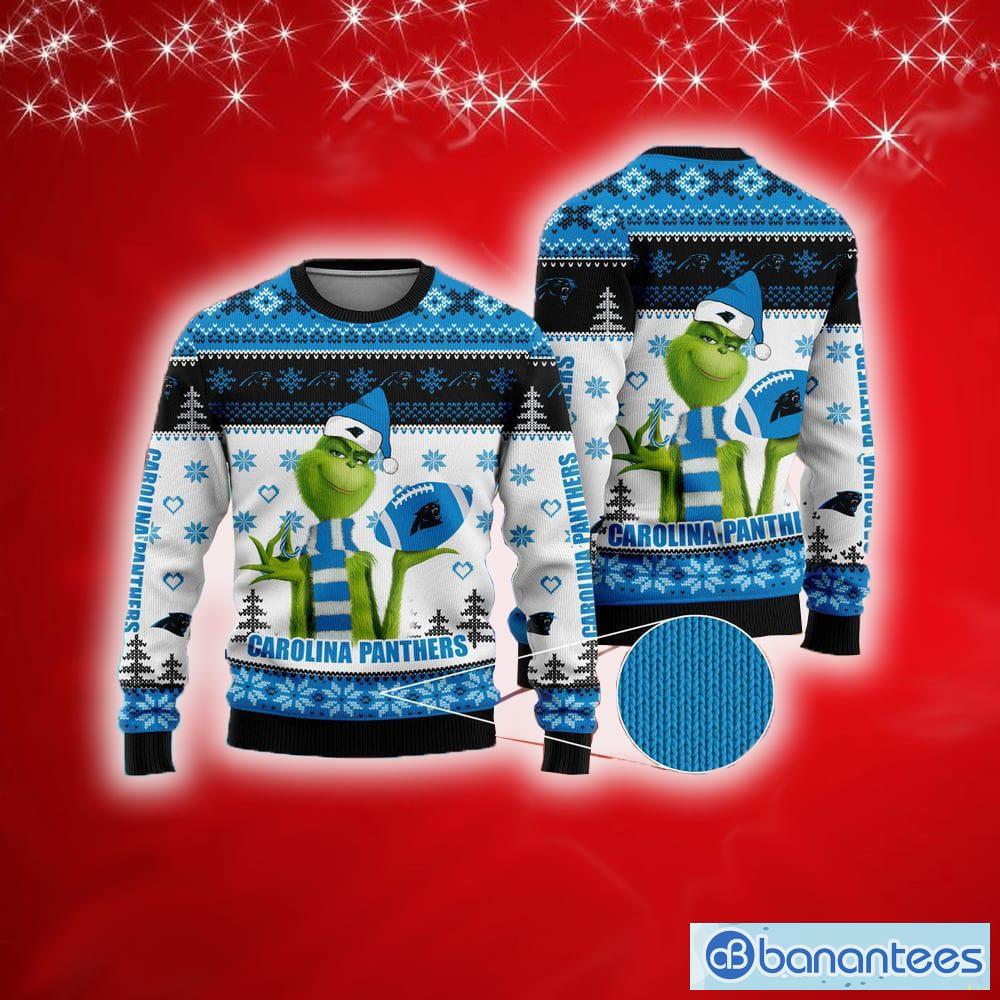 NFL Carolina Panthers Logo Ideas Ugly Christmas Sweater For Men