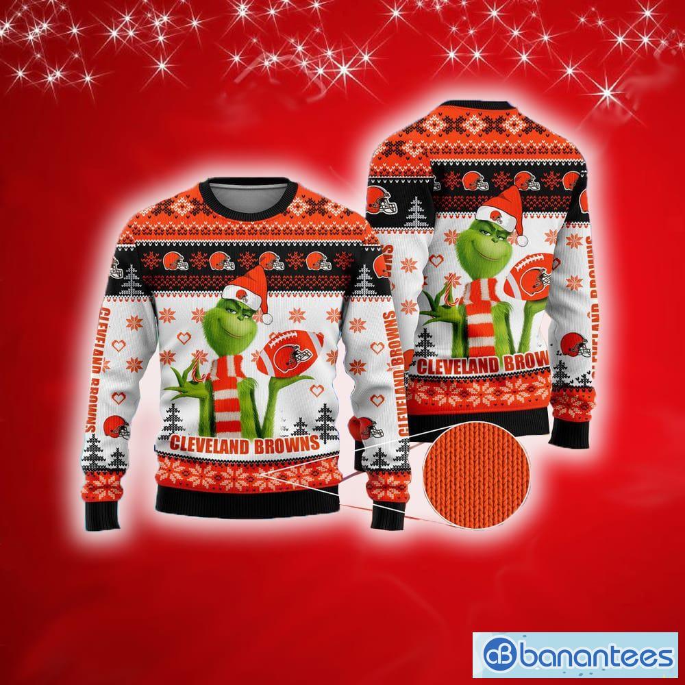 Cleveland Browns The Grinch NFL Ugly Christmas Sweater