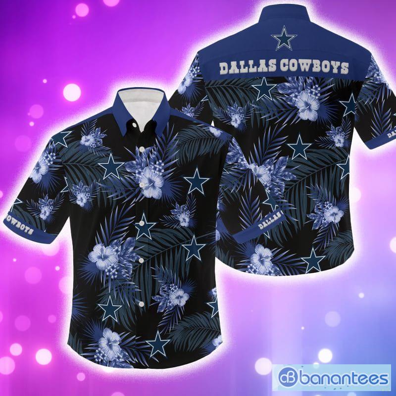 NFL Dallas Cowboys 3D Flowers Leaf Hawaiian Shirt Summer Hot Gift