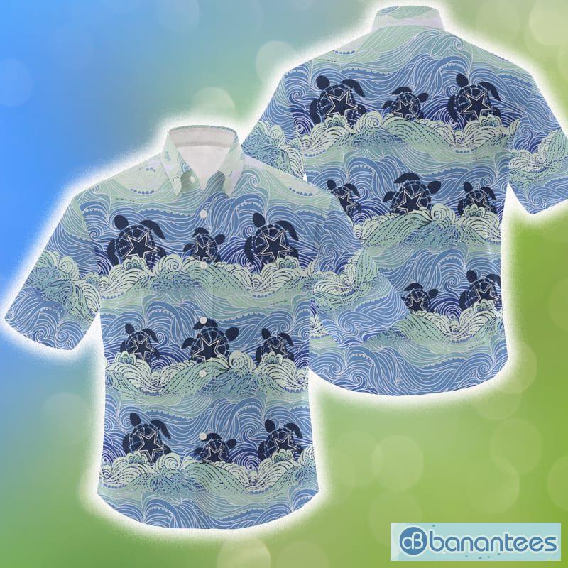 NFL Dallas Cowboys 3D Flowers Leaf Hawaiian Shirt Summer Hot Gift For Fans  - Banantees