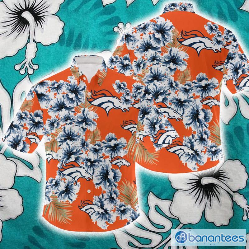 Denver Broncos Tropical Flower Tropical 3D Hawaiian Shirt For Fans