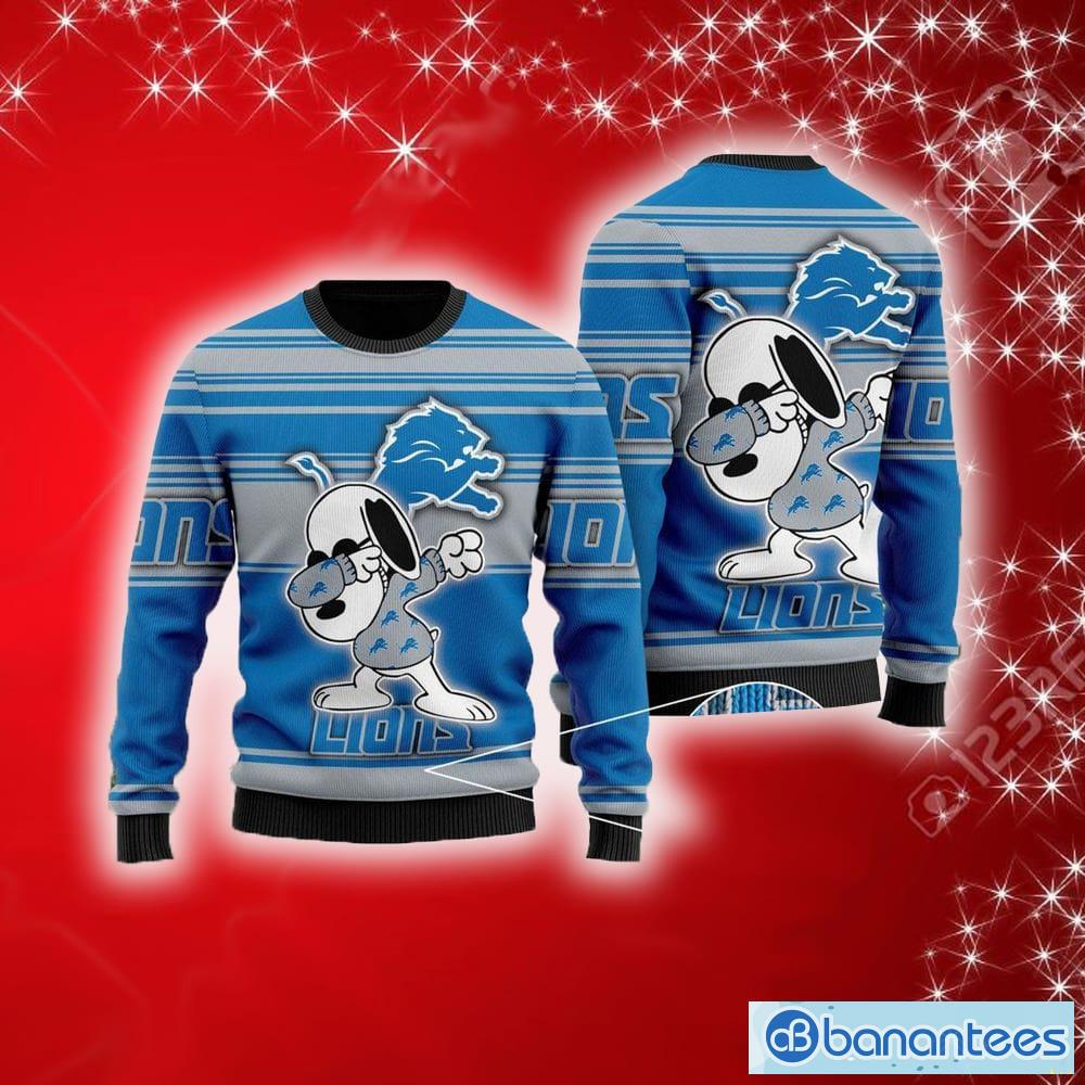 Womens Detroit Lions Hoodie 3D Charming Snoopy Detroit Lions Gift