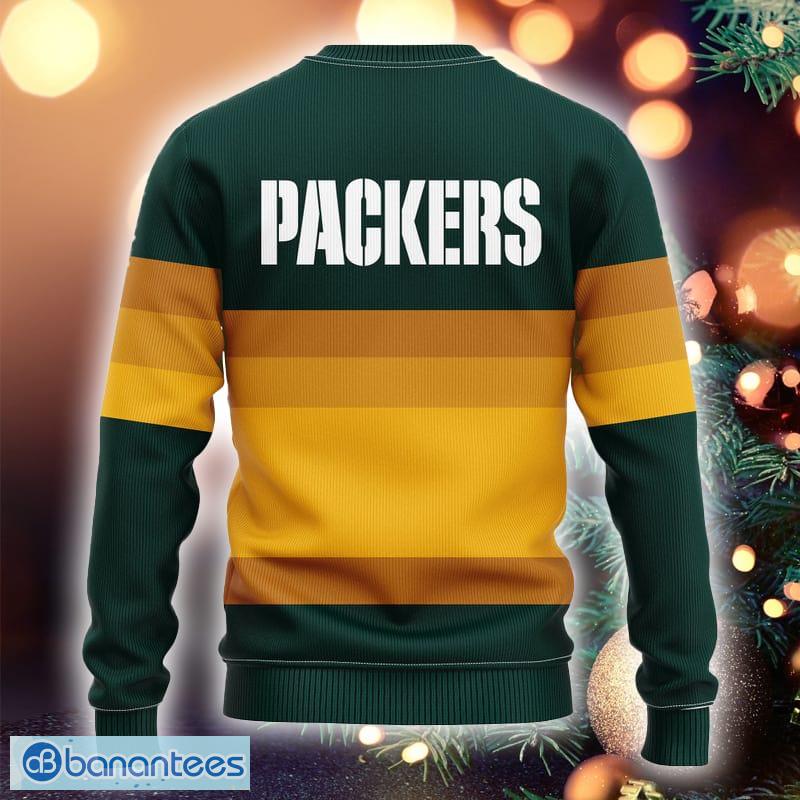 Green Bay Packers NFL Football Knit Pattern Ugly Christmas Sweater