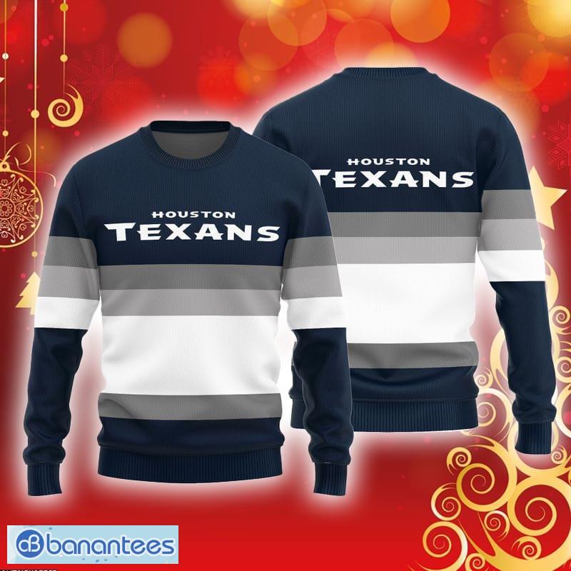NFL Houston Texans All Over Print Logo Knitted UglyUgly Christmas Sweater Product Photo 1