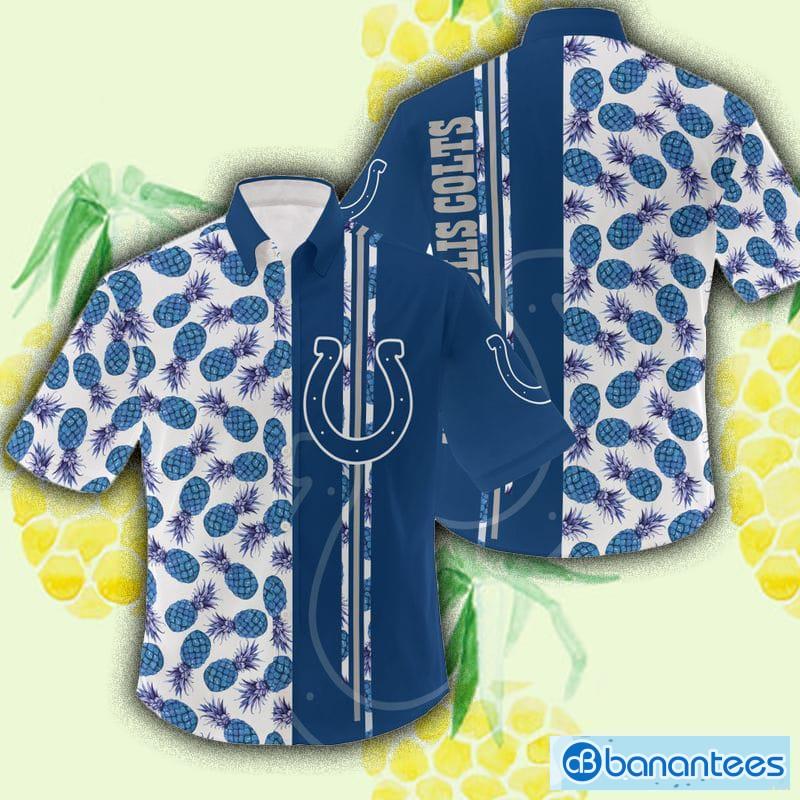 Indianapolis Colts US Flag Pattern Hawaiian Shirt, NFL Gifts for