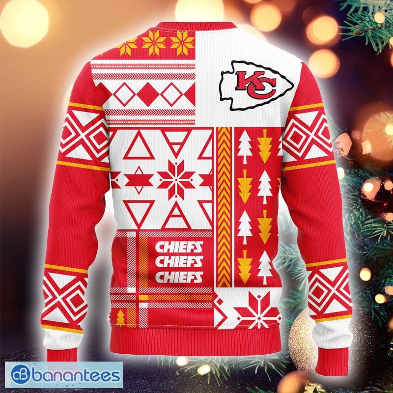 NFL Kansas City Chiefs New Season Frosty Ugly Christmas 3D Sweater