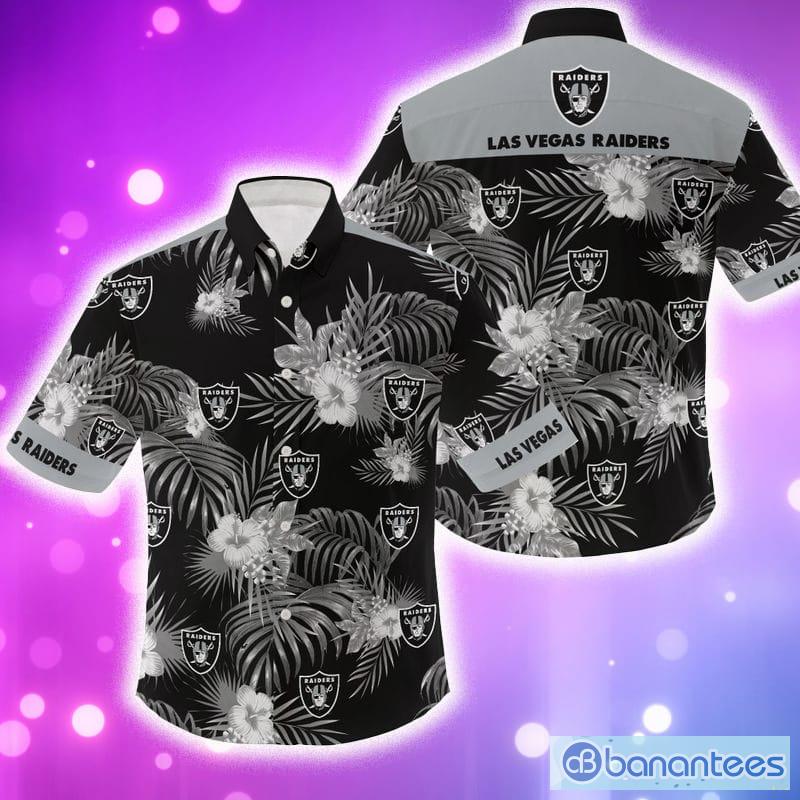 Las Vegas Raiders Tropical Flowers For Fans Hawaiian Shirt and Short -  Banantees