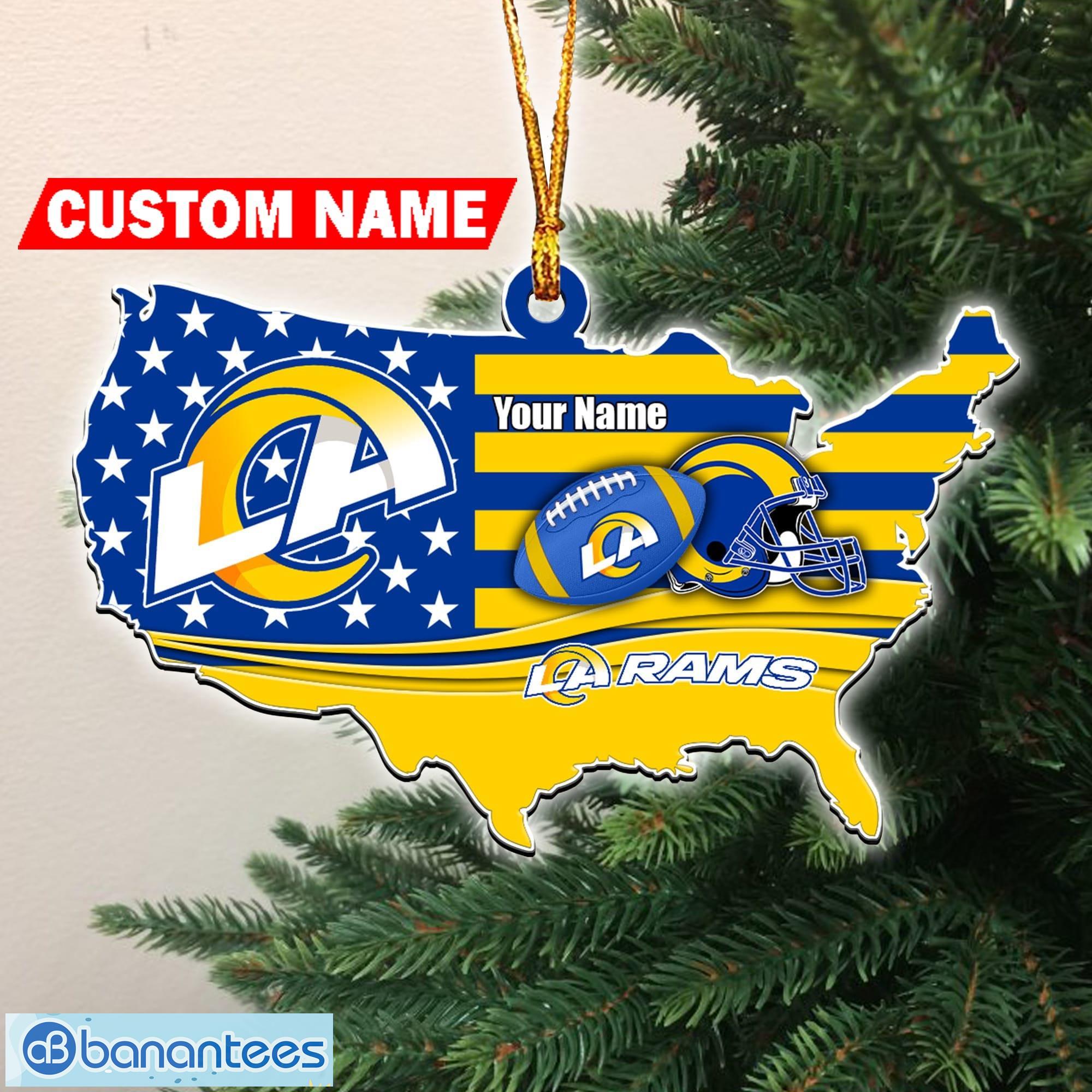 NFL New York Jets Flag Map US Personalized Christmas Ornaments - Banantees