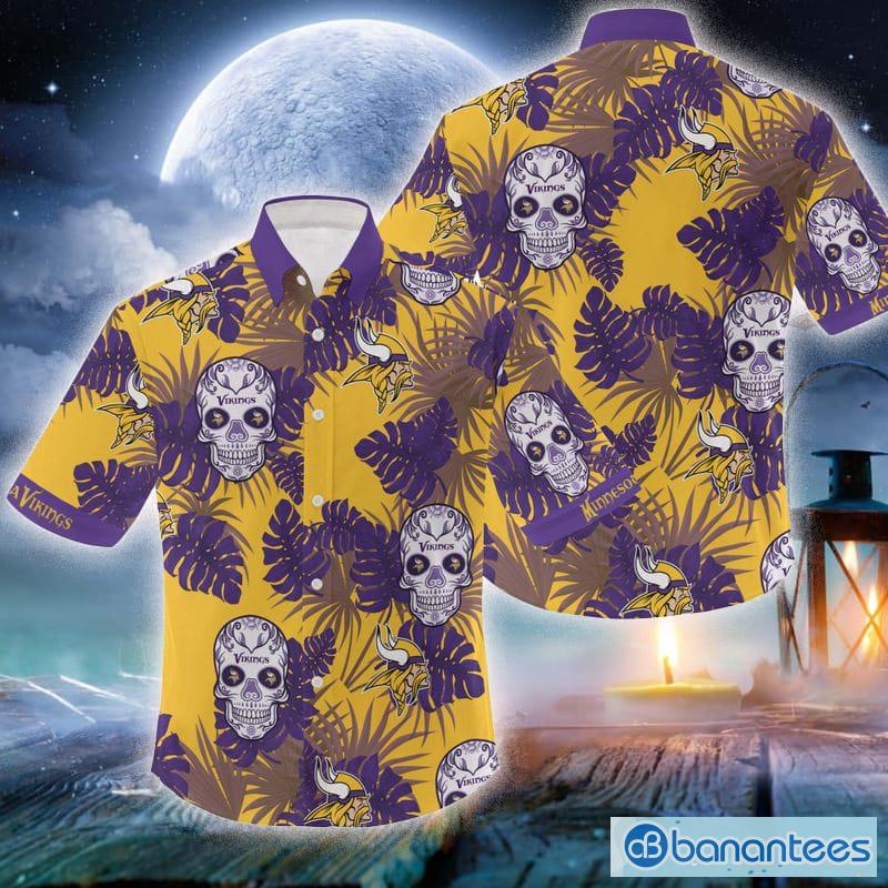 Personalized Minnesota Vikings Logo All Over Print 3D Short Sleeve Dress  Shirt Hawaiian Summer Aloh… in 2023