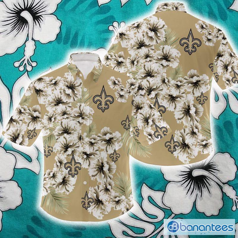 New Orleans Saints Tropical Hibiscus Pattern Trending Summer Gift Hawaiian  Shirt