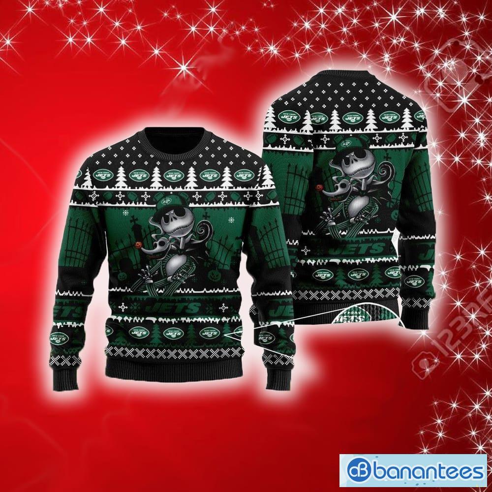 New York Jets Christmas Pattern Ugly Christmas Sweater Christmas Gift -  Banantees