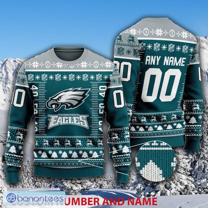 NFL Philadelphia Eagles Custom Name Number Ugly Christmas Sweater V2 - NFL Philadelphia Eagles Custom Name Number Ugly Christmas Sweater V2 NFL Philadelphia Eagles Custom Name Number Ugly Christmas Sweater V2 - NFL Philadelphia Eagles Custom Name Number Ugly Christmas Sweater V2