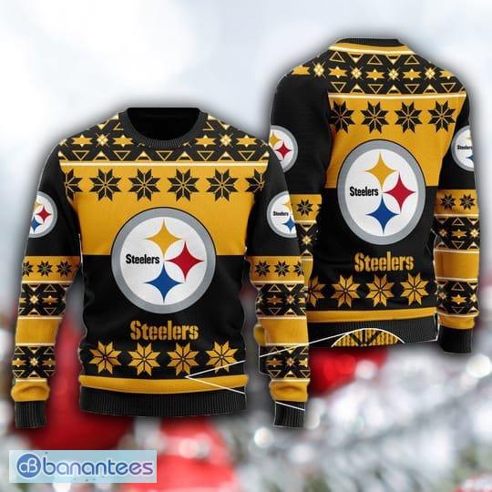 NFL Pittsburgh Steelers Logo Ugly Christmas Black Golden Sweater Design Sweatshirt For Fans Gift - NFL Pittsburgh Steelers Logo Ugly Christmas Black Golden Sweater Design Sweatshirt For Fans Gift NFL Pittsburgh Steelers Logo Ugly Christmas Black Golden Sweater Design Sweatshirt For Fans Gift - NFL Pittsburgh Steelers Logo Ugly Christmas Black Golden Sweater Design Sweatshirt For Fans Gift