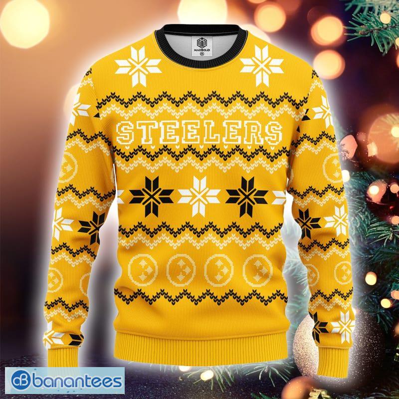 Pittsburgh Steelers Ugly Sweatshirt Christmas 3D Polo Shirt For