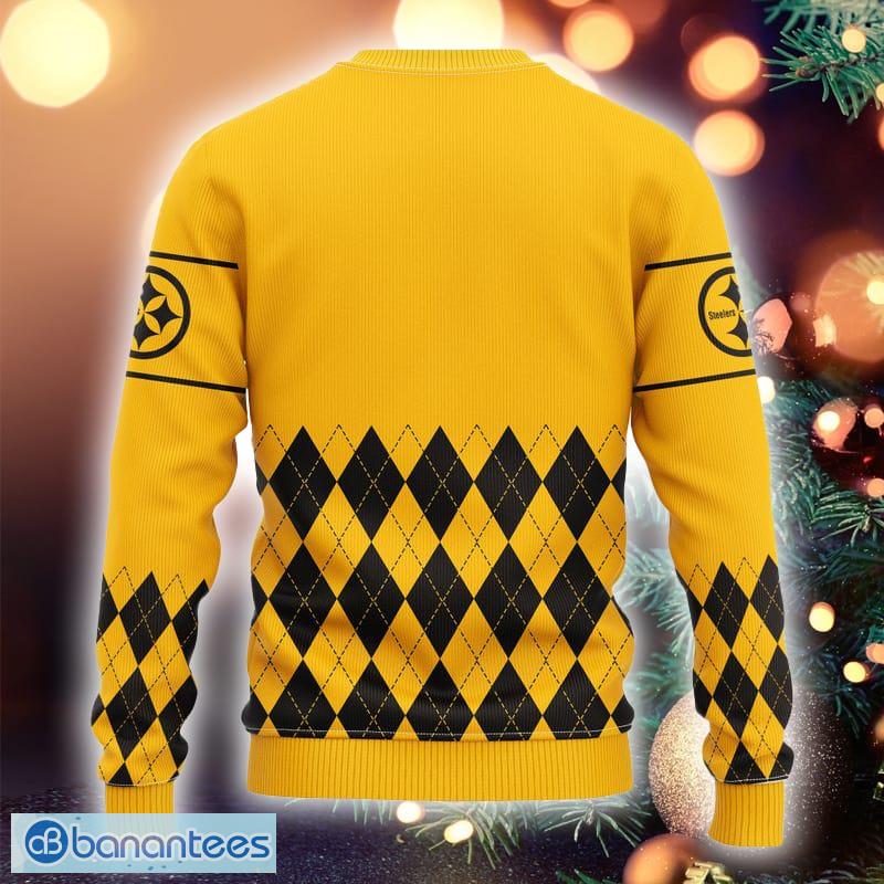 Pittsburgh Steelers Light Up Ugly Sweater - Black/Gold