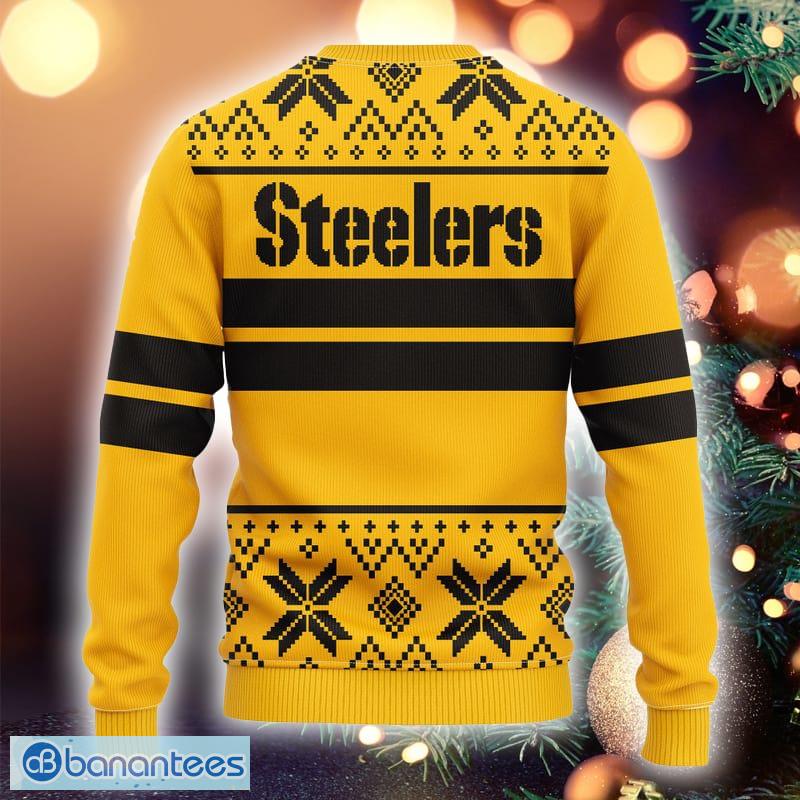 NFL Pittsburgh Steelers New Season Celebrate Ugly Christmas 3D Sweater -  Banantees