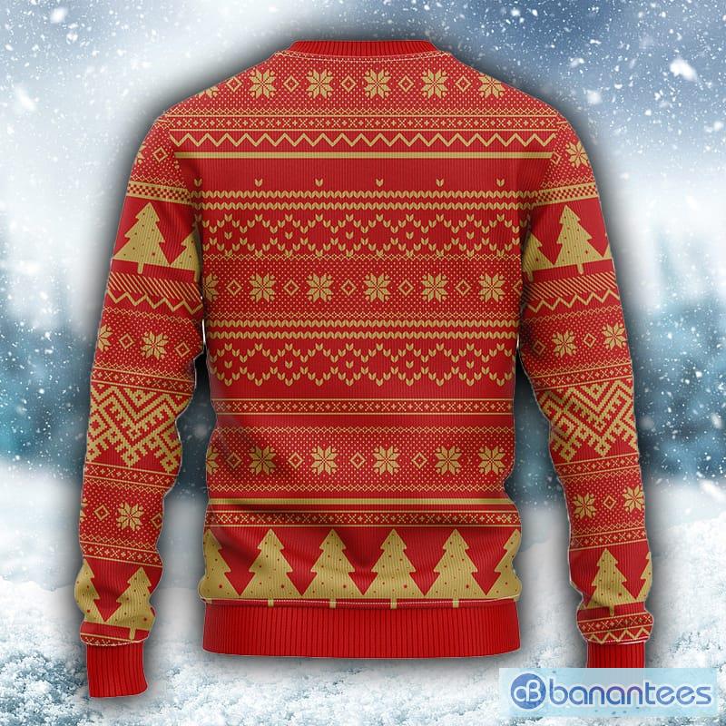 San Francisco 49ers Aztec NFL Ugly Crew Neck Sweater Small