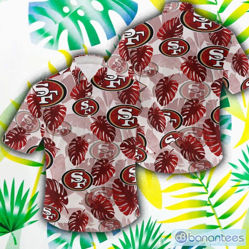 NFL San Francisco 49ers Hawaiian Shirt Palm Leaves Pattern