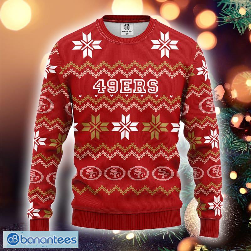 San Francisco 49ers Men’s Light ‘Em Up Ugly Sweater