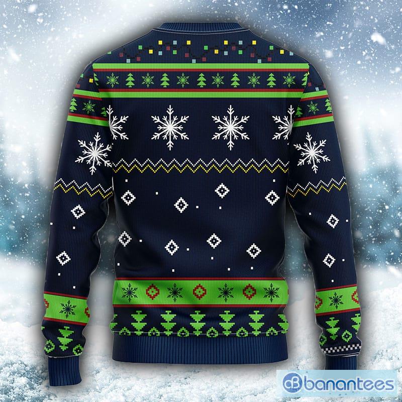 Blue Green Pattern Seattle Seahawks Christmas Gift Ugly Sweater