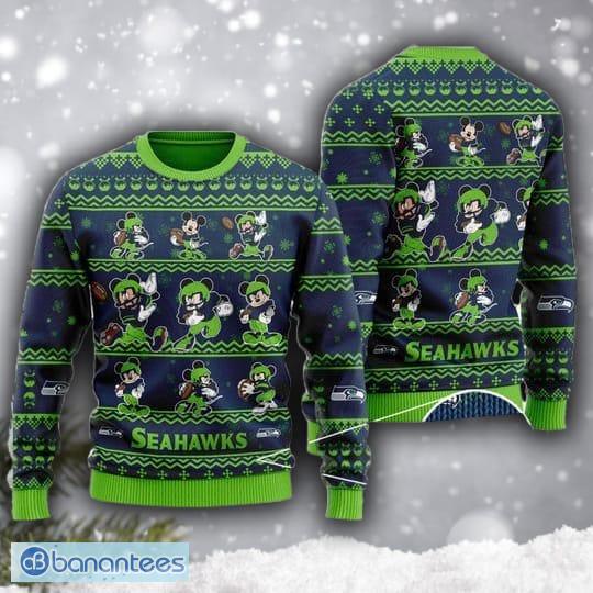 NFL Seattle Seahawks Mickey Ugly Christmas Sweater Design Sweatshirt For Fans Gift - NFL Seattle Seahawks Mickey Ugly Christmas Sweater Design Sweatshirt For Fans Gift NFL Seattle Seahawks Mickey Ugly Christmas Sweater Design Sweatshirt For Fans Gift - NFL Seattle Seahawks Mickey Ugly Christmas Sweater Design Sweatshirt For Fans Gift
