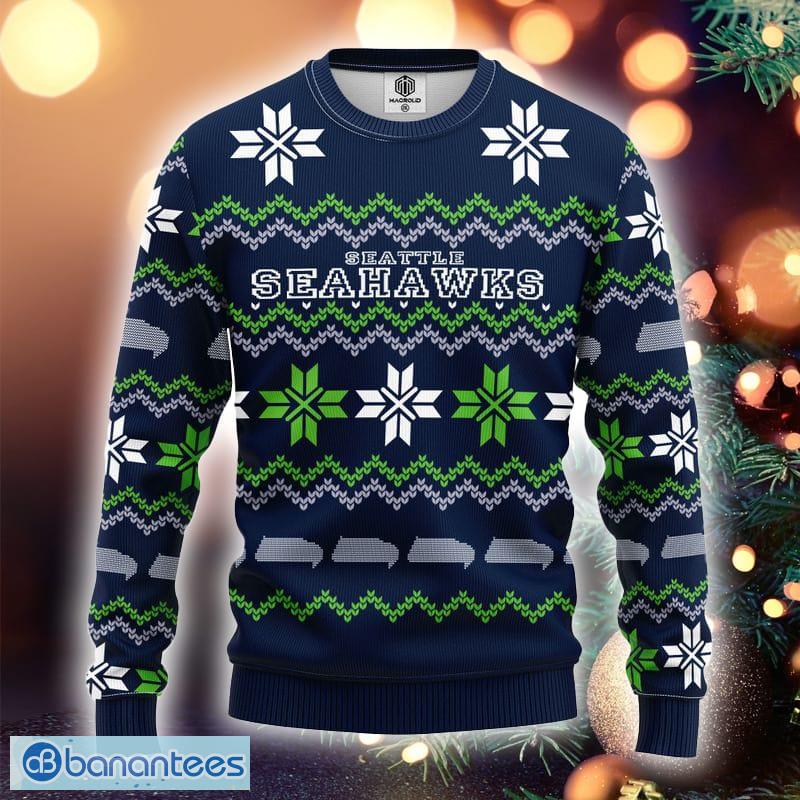 Seattle Seahawks Christmas Pine Tree Patterns Pattern Knitted Ugly