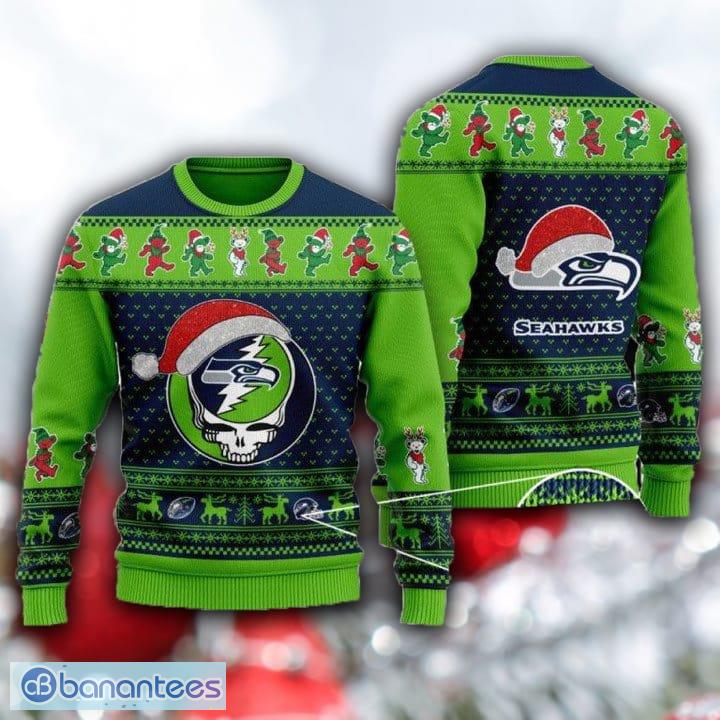 NFL Seattle Seahawks Skull Ugly Christmas Sweater Design Sweatshirt For Fans Gift - NFL Seattle Seahawks Skull Ugly Christmas Sweater Design Sweatshirt For Fans Gift NFL Seattle Seahawks Skull Ugly Christmas Sweater Design Sweatshirt For Fans Gift - NFL Seattle Seahawks Skull Ugly Christmas Sweater Design Sweatshirt For Fans Gift