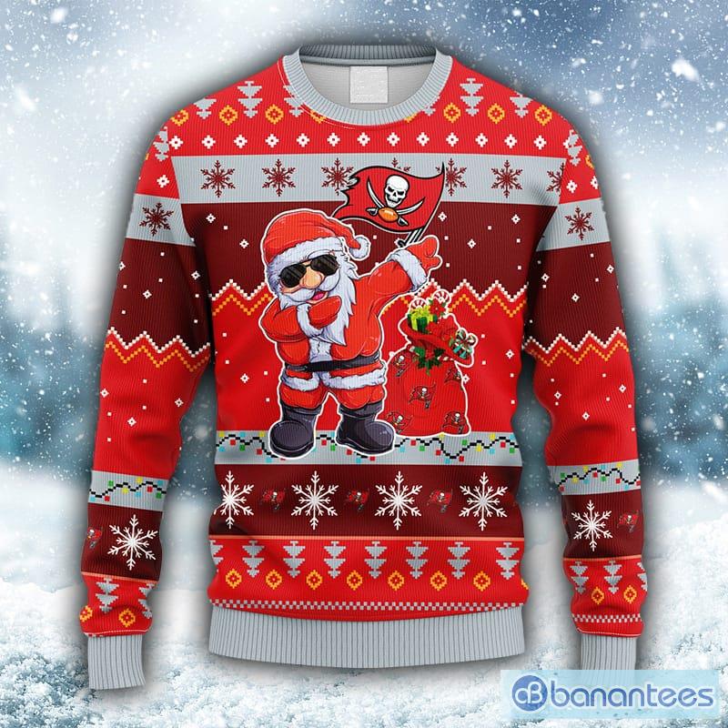 Tampa Bay Buccaneers NFL Team Dabbing Santa Claus Funny Christmas Gift Men  And Women Ugly Christmas Sweater - Freedomdesign