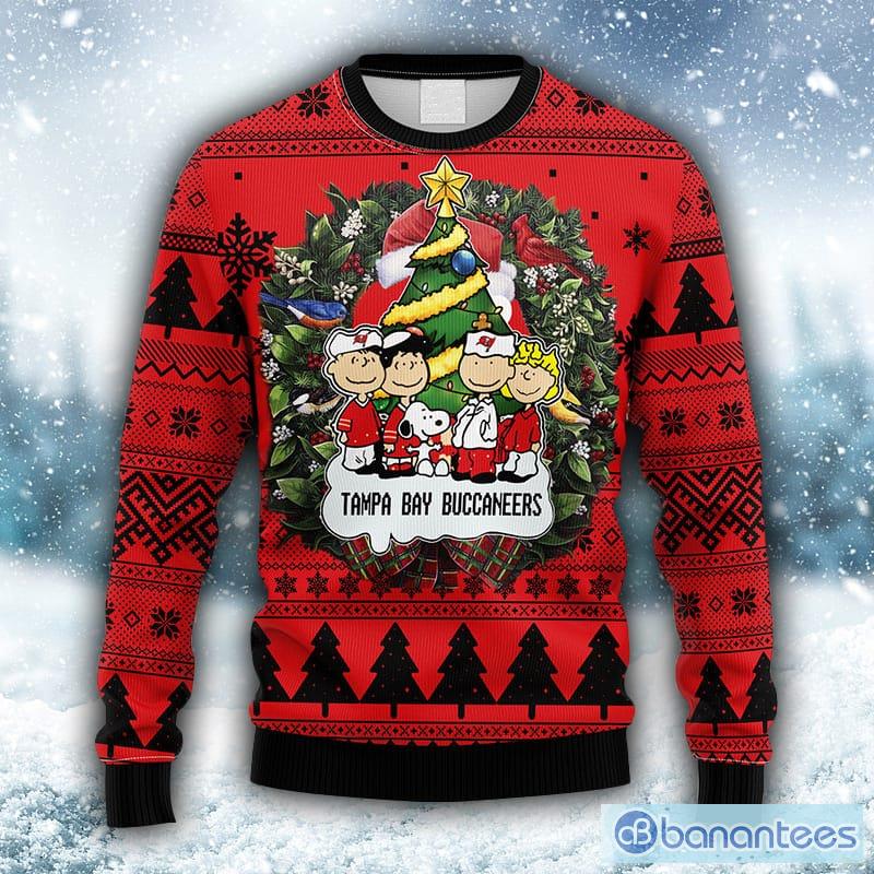NFL Tampa Bay Buccaneers Snoopy Dog Christmas Ugly 3D Sweater For