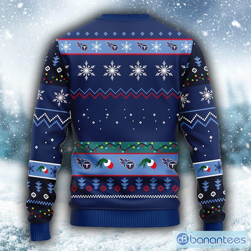 Tennessee Titans Christmas Forrest Pattern Ugly Christmas Sweater