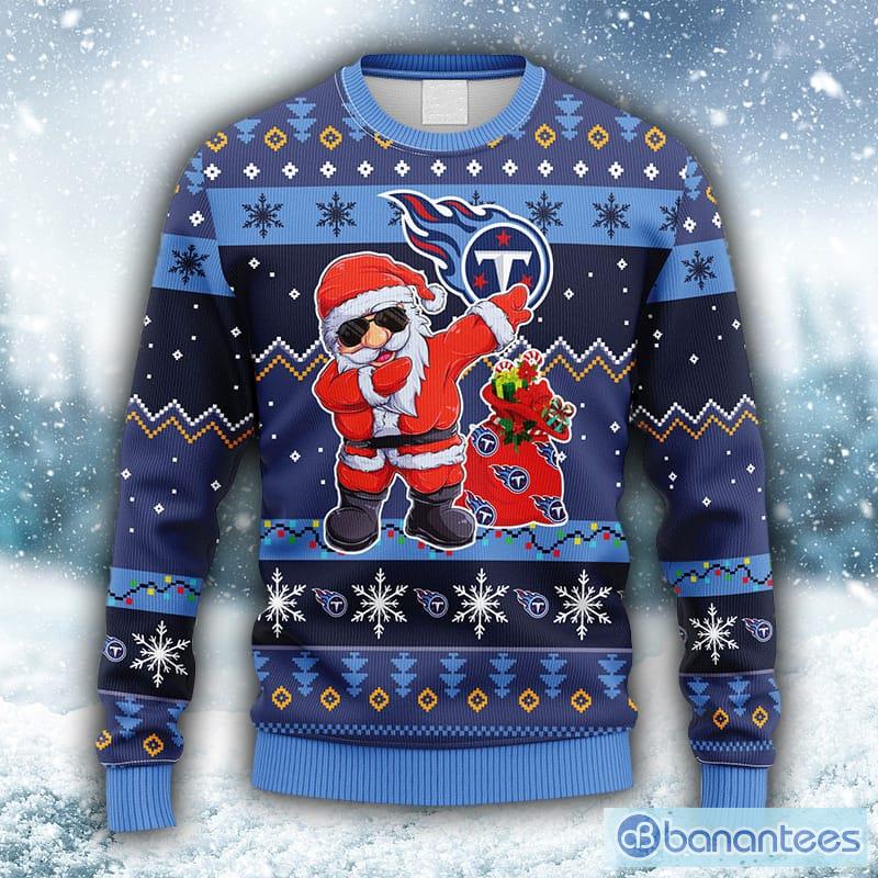 NFL Tennessee Titans Dabbing Santa Claus Christmas Ugly 3D Sweater