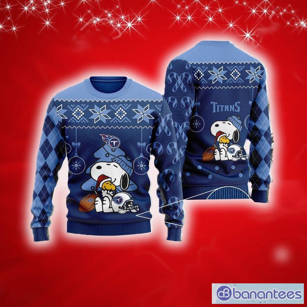 Tennessee Titans Funny Charlie Brown Peanuts Snoopy Christmas Ugly