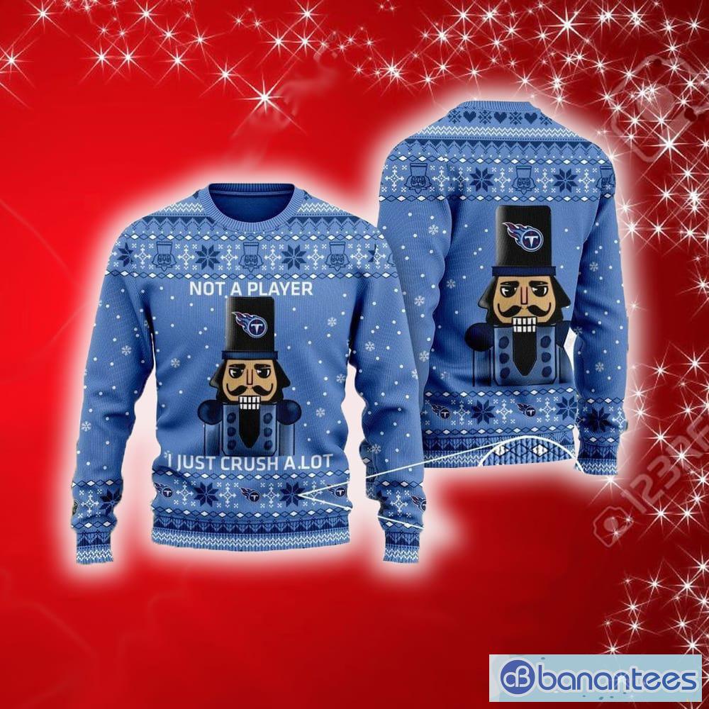 Detroit Lions Logo Knitted Funny DJ Santa Ugly Christmas Sweater - Banantees