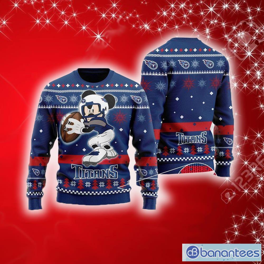 Christmas Gift Tennessee Titans Mickey Cute 3D Ugly Christmas Sweater For  Men And Women