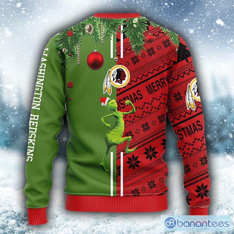 Washington Redskins Grinch & Scooby-Doo Christmas AOP Sweater