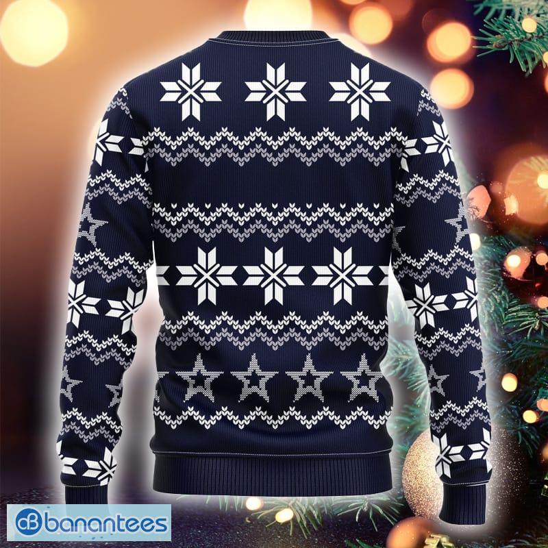 Dallas Cowboys Snowflakes Pattern Ugly Christmas Sweater