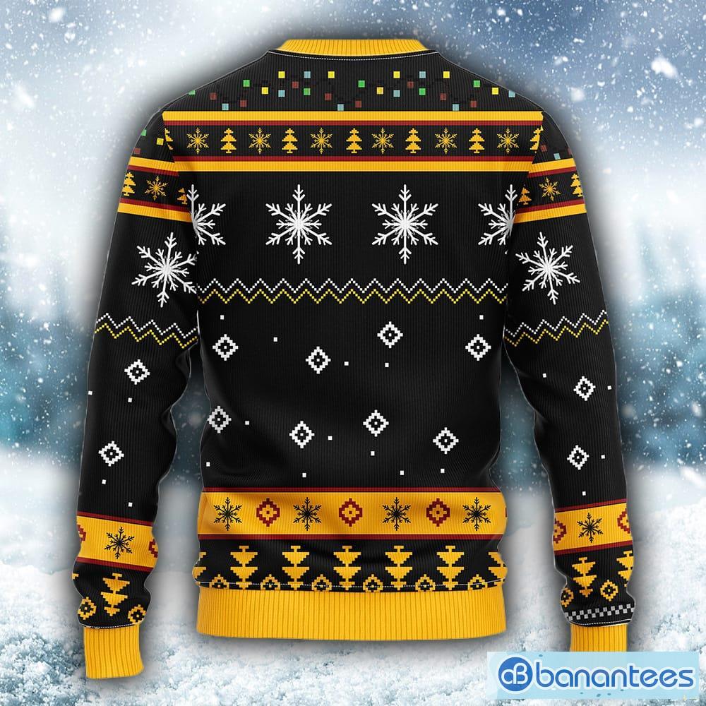 NHL Logo Boston Bruins Funny Grinch Christmas Ugly Sweater For Men