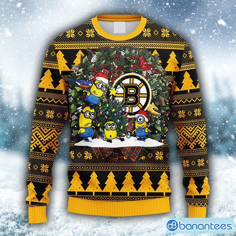 Where to buy Boston sports-themed ugly Christmas sweaters