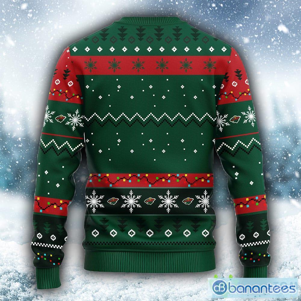 NHL Minnesota Wild Pub Dog Christmas Ugly 3D Sweater For Men And