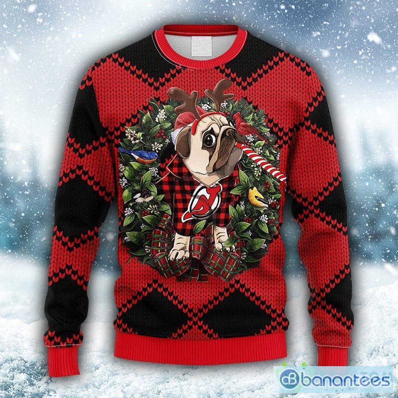 NHL New Jersey Devils Custom Name Number Ugly Christmas Sweater