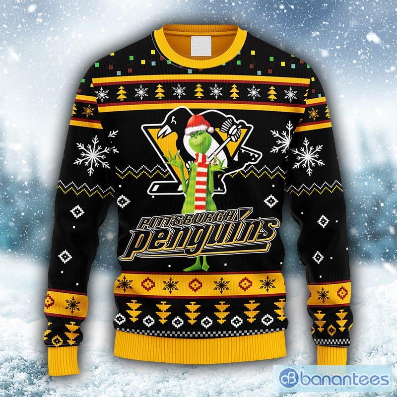 Forbedre ornament Afskrække NHL Pittsburgh Penguins Funny Grinch Christmas Ugly 3D Sweater For Men And  Women Gift Ugly Christmas - Banantees