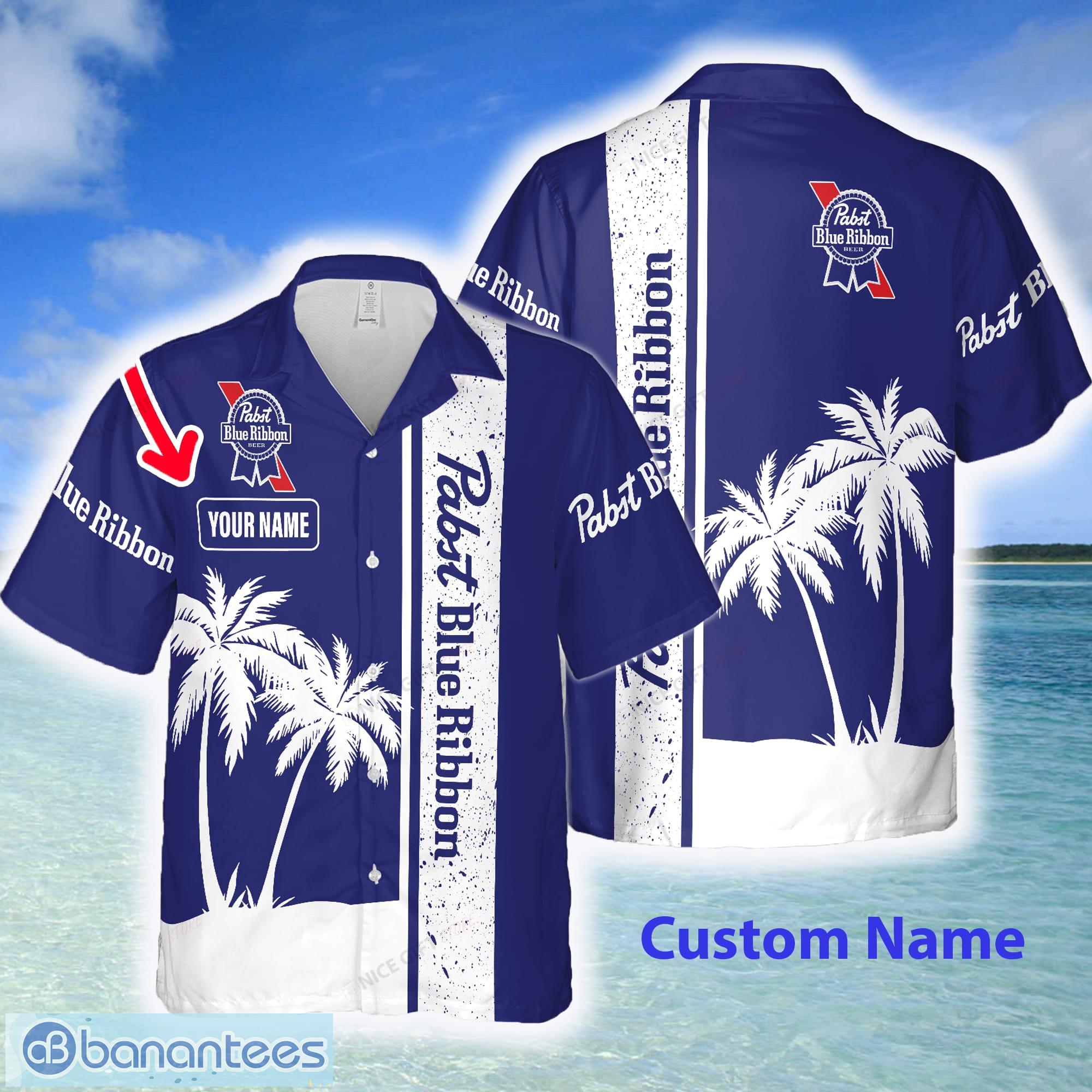 Pabst Blue Ribbon Hawaiian Shirt Beach Gift For Friend